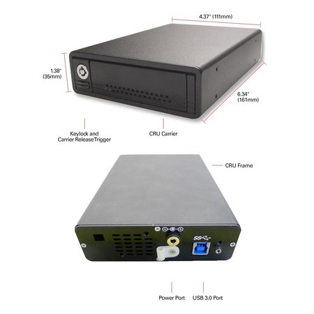 Cru-Dataport Dp25 Raid Dock 3Jr, Usb 3.0 External Enclosure W/Dp25 Frame Only,  8572-6302-9500